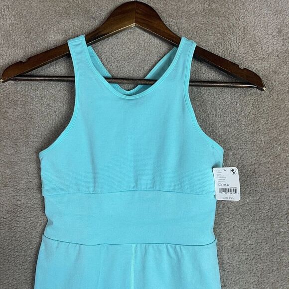 Free People Every Single Time Runsie Womens M-L Cascade Romper Athletic NEW - Picture 6 of 13